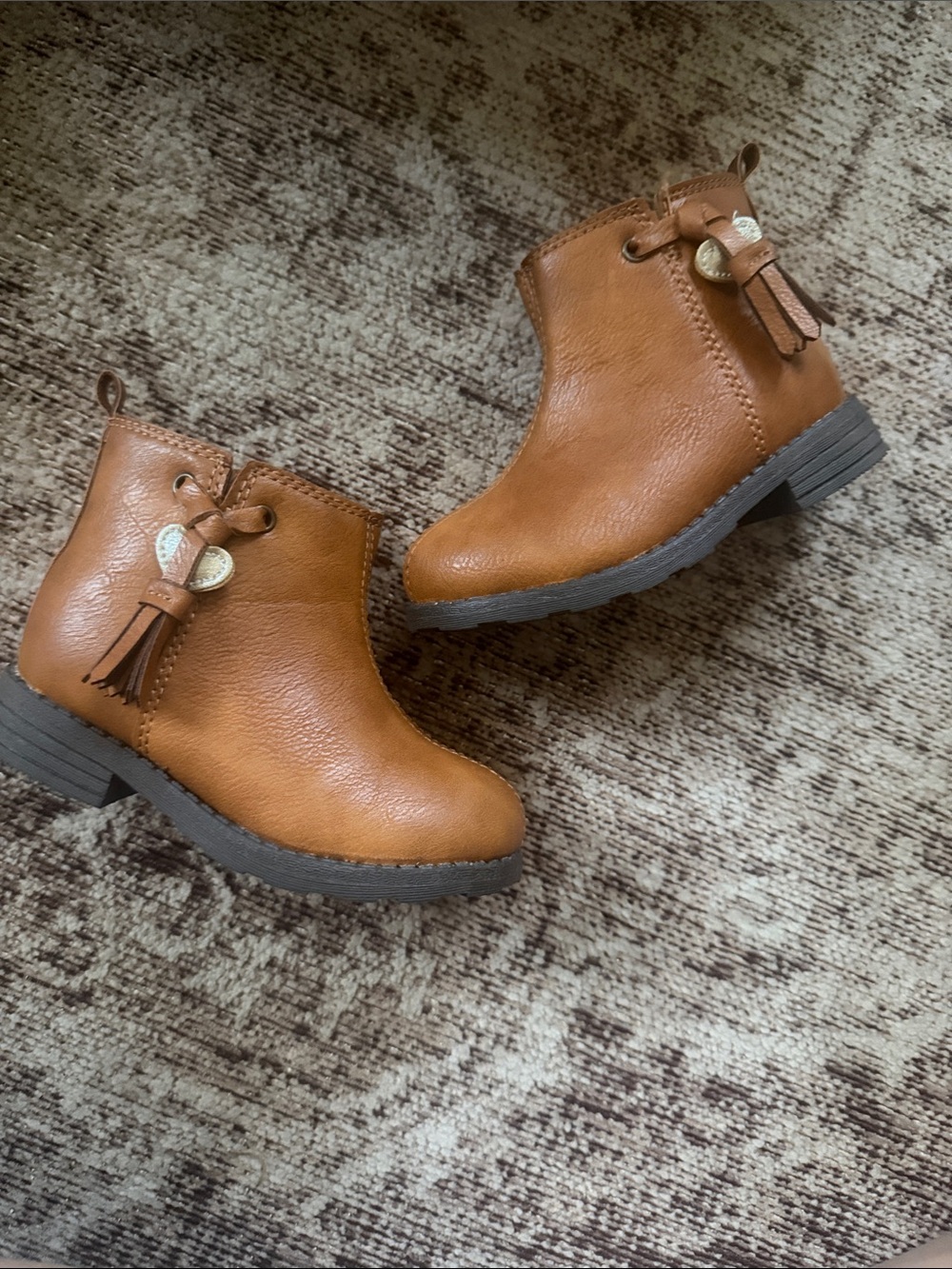 Carter's Girls Brown Tassel Ankle Boots